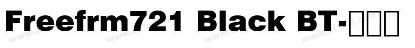 Freefrm721 Black BT字体转换